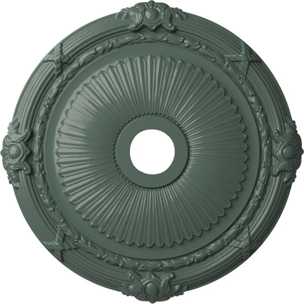 Ekena Millwork Heaton Ceiling Medallion (Fits Canopies up to 6 1/2"), 27 1/2"OD x 3 7/8"ID x 2 1/4"P, Cloud Burst CM27HECBF - main